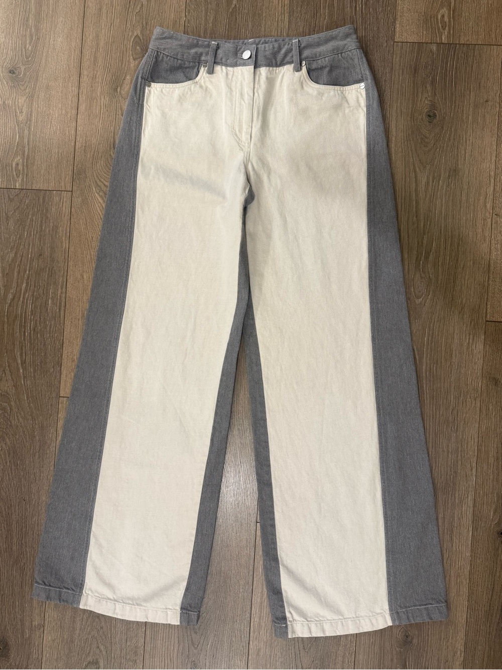 TWP Pants Joanna Two Toned
Wide Leg Cotton Blend Size 4